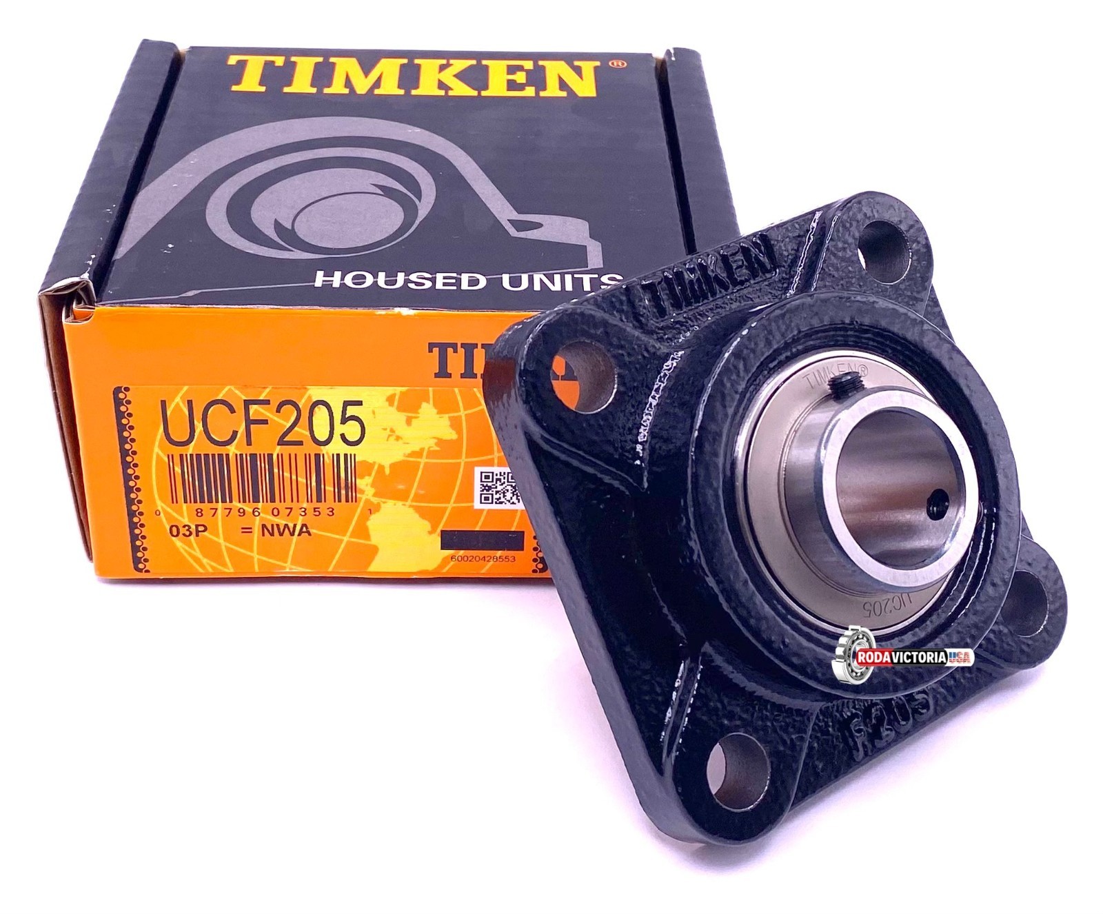 TIMKEN UCF205 Flanged Housing Bearing Unit YAR205-2F FYJ505 GYE25 KRRB 25mm ID