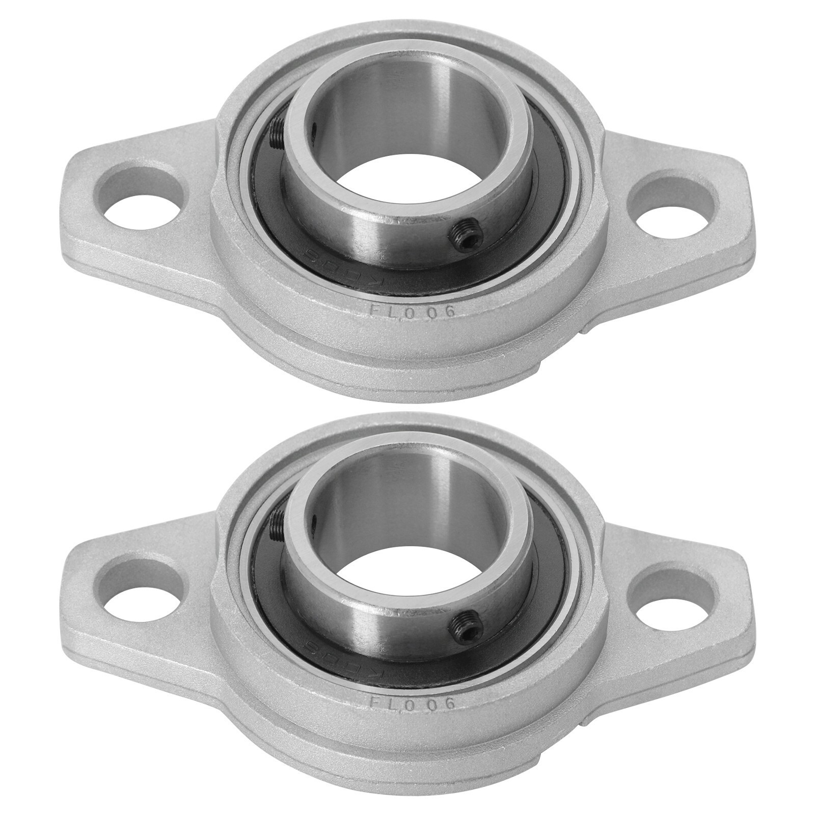 2pc KFL004 KFL005 KFL006 Pillow Block Flange Bearings 20mm 25mm 30mm Bore