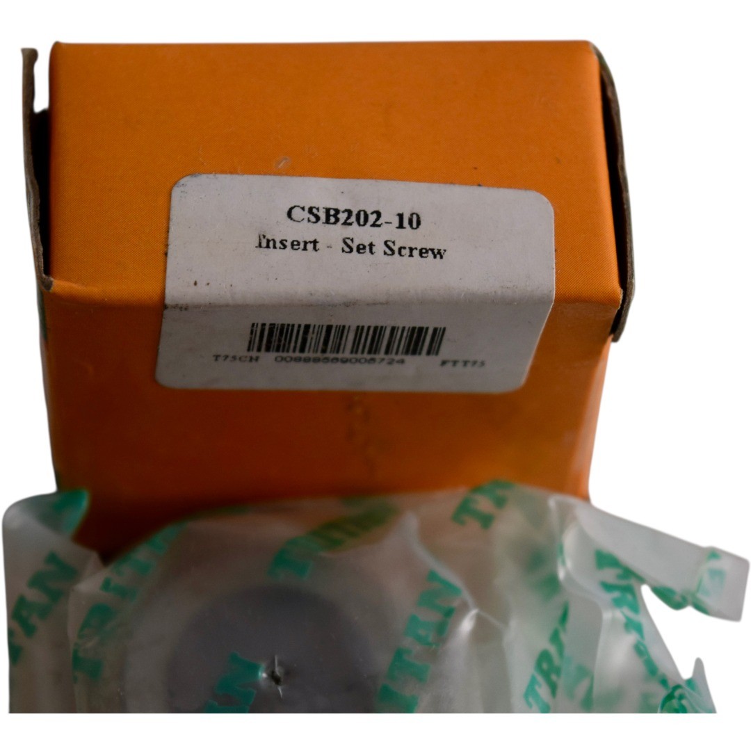 NEW TRITAN CSB202-10 Insert Ball Bearing 5/8” Bore 40mm OD Set Screw Sealed
