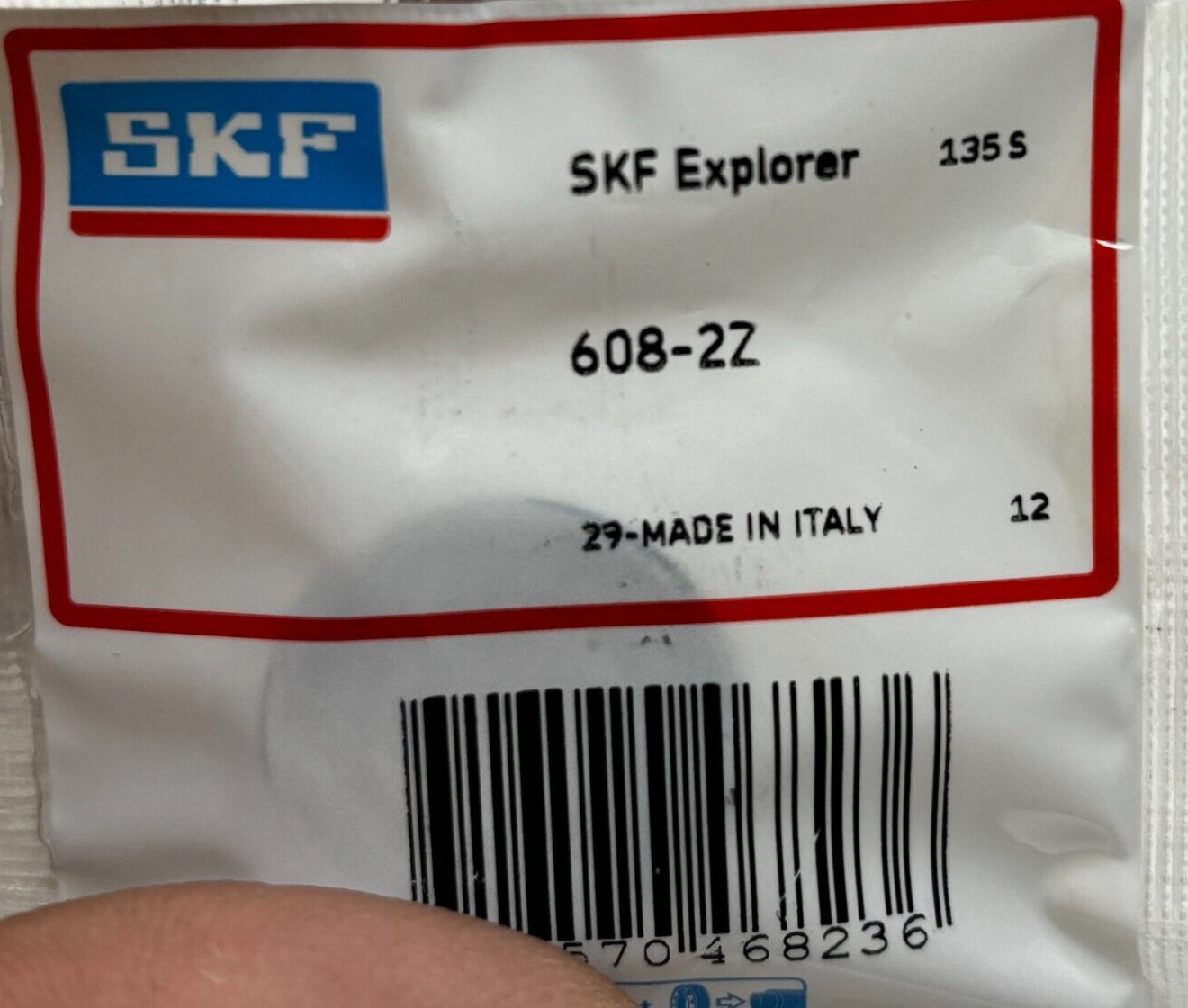 SKF 608 2Z DEEP GROOVE BALL BEARING, METAL SHIELDED 8x22x7 mm 608 ZZ ⭐