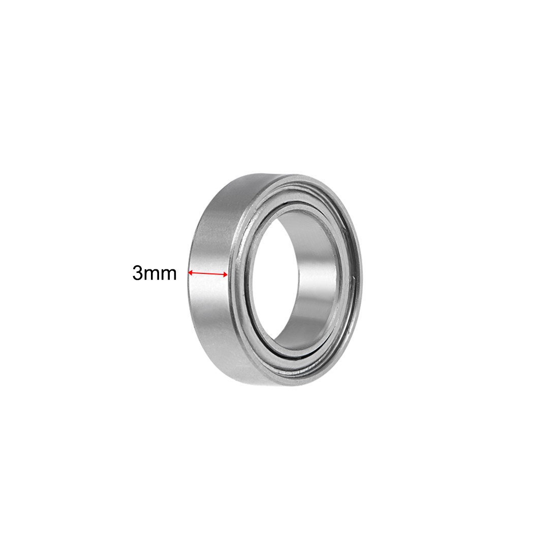 SMR117ZZ Stainless Steel Ball Bearing 7x11x3mm Shielded MR117ZZ Bearings 2pcs