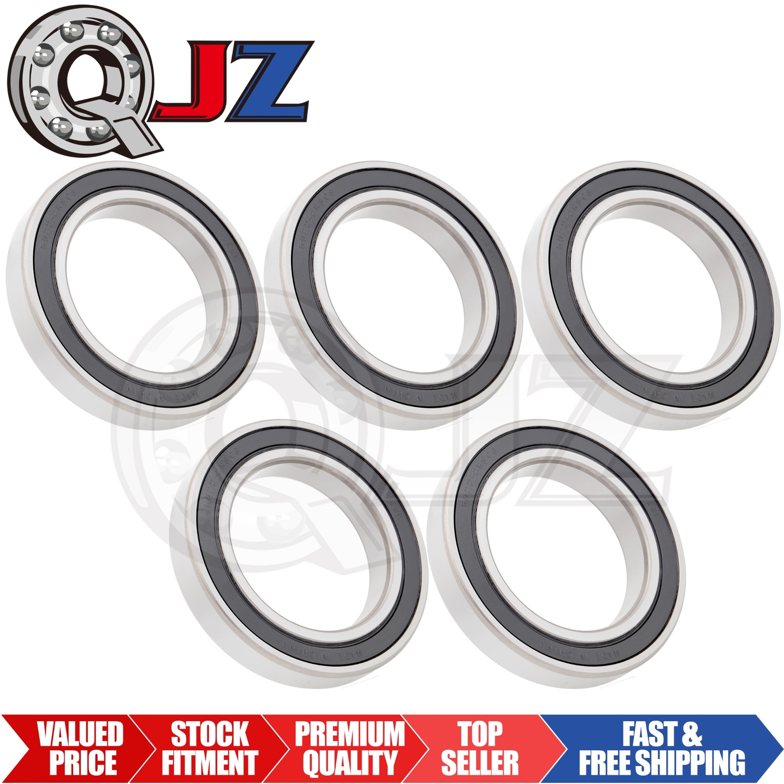 [Qty.1] 6022-2RS Radial/Deep Groove Ball Bearing [110mm ID x 170mm OD x 28mm W]