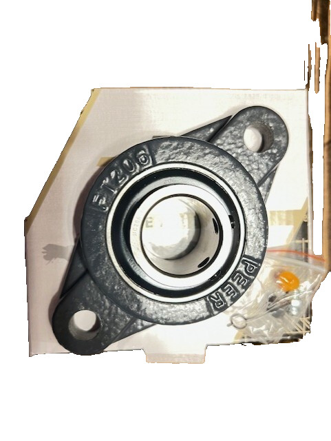 FACTORY NEW- PEER Bearings UCFT206-19 2-Bolt Flanged Bearing
