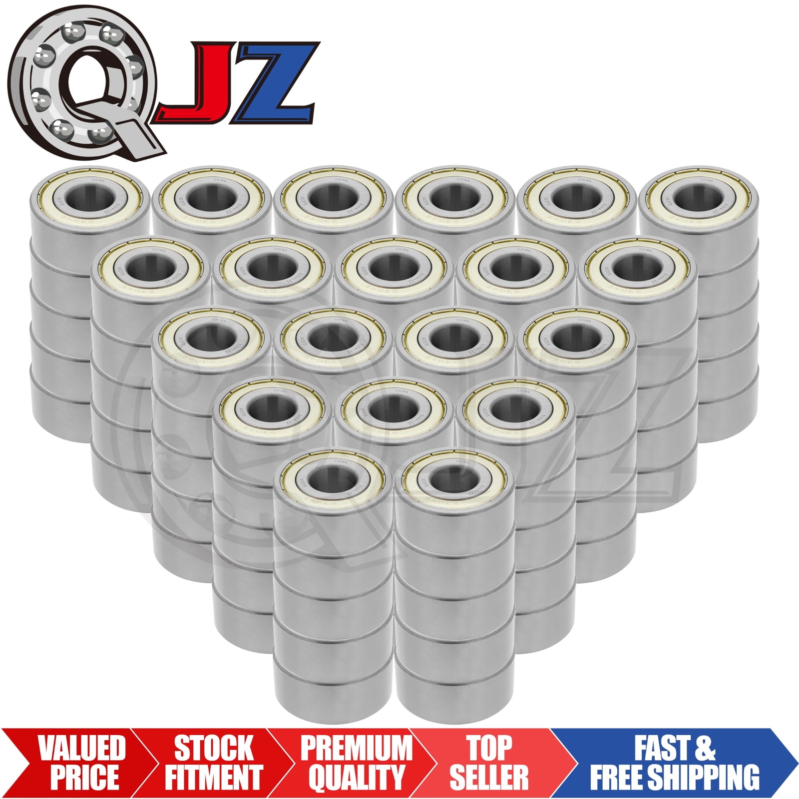 [Qty.100] 5304-ZZ Angular Contact Ball Bearing [20mm ID x 52mm OD x 22.2mm W]