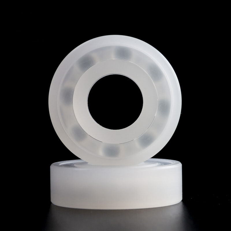 PP Plastic Ball Bearing ID 6-40mm Polypropylene Corrosion Resistance Waterproof