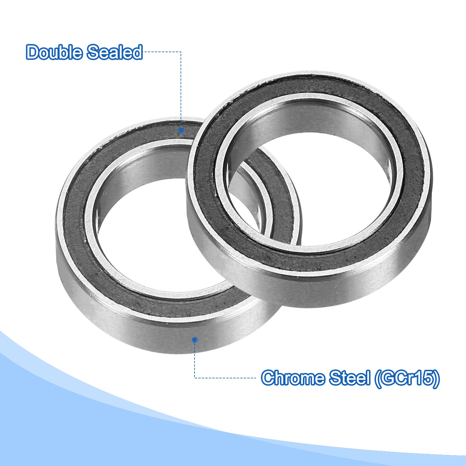 8pcs 6700-2RS Deep Groove Ball Bearings 10x15x4mm P6 (ABEC3)
