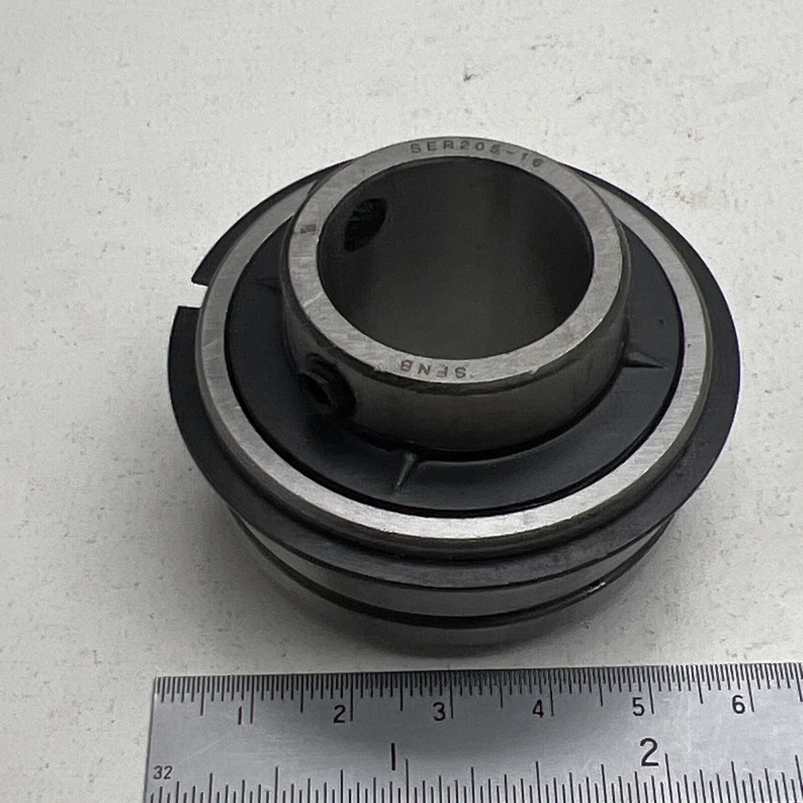(6-Pack) SER205-16 Insert Ball Bearing with Snap Ring 1″ Bore