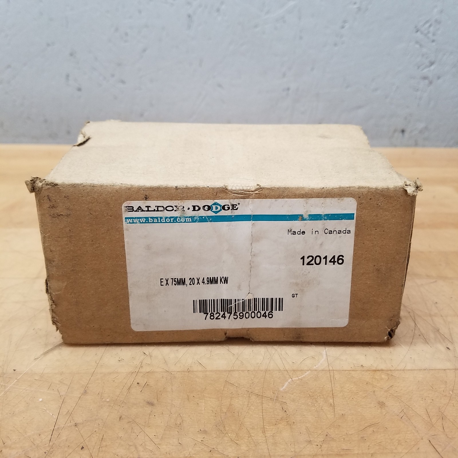 Dodge 120146 Bushing, 75mm Bore, 20mm Keyway, E x 75MM, 20 x 4.9MM KW – NEW