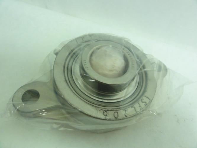 187099 New In Box; IPTCI SUCSFL-206-18 SS Flange Bearing; Two-Bolt; 1.125″ID