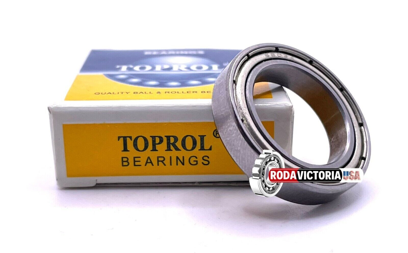 TOPROL 61803 ZZ DEEP GROOVE BALL BEARING, METAL SHIELDED 17x26x5 mm