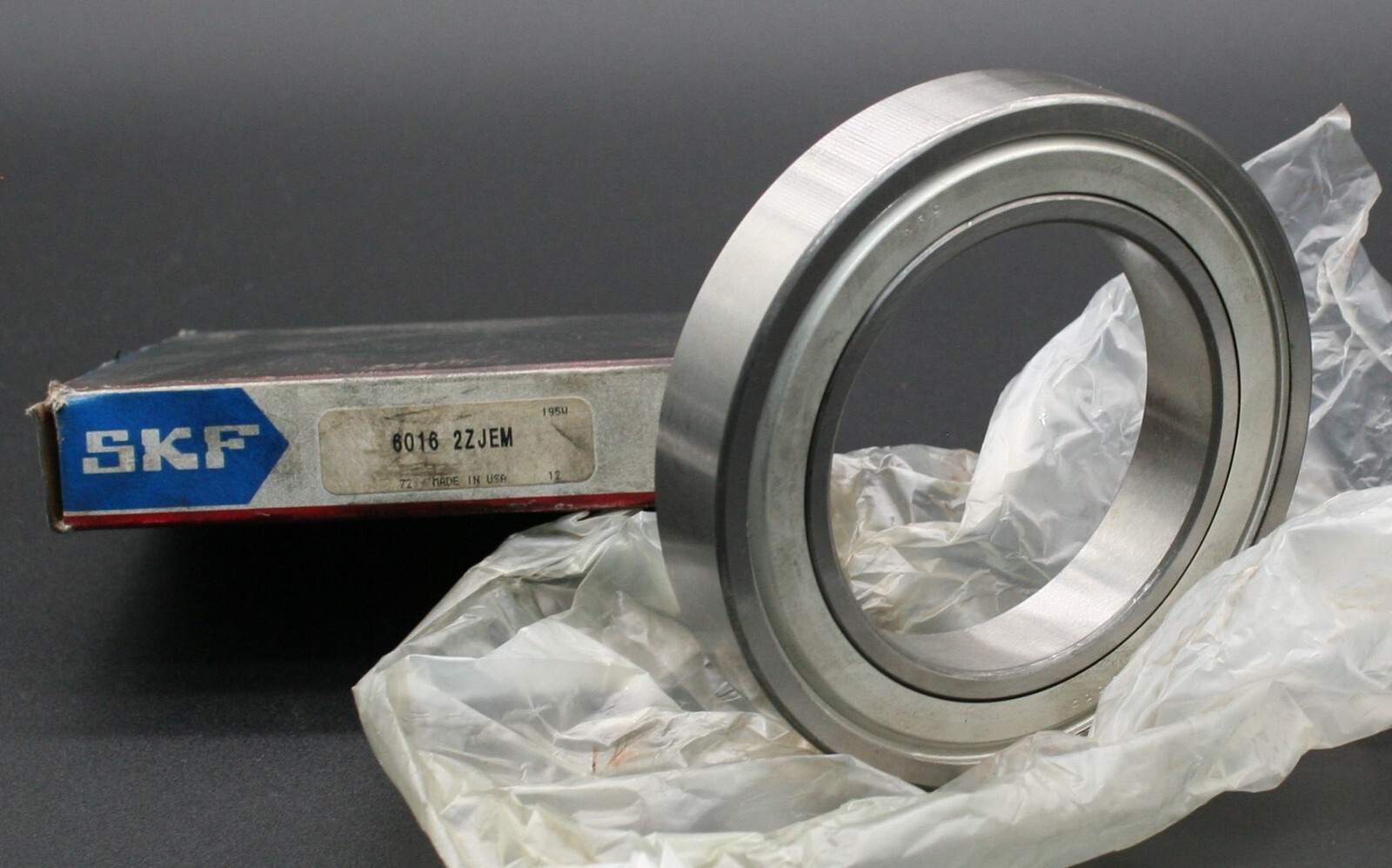 One (1) SKF 6016 2ZJEM Deep Groove Bearing 80MM ID USA NEW