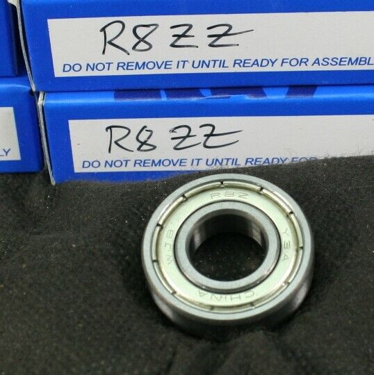 LOT OF 11 WJB Auto Parts R8 ZZ Deep Groove Miniature Bearings 1/2″ ID China NEW