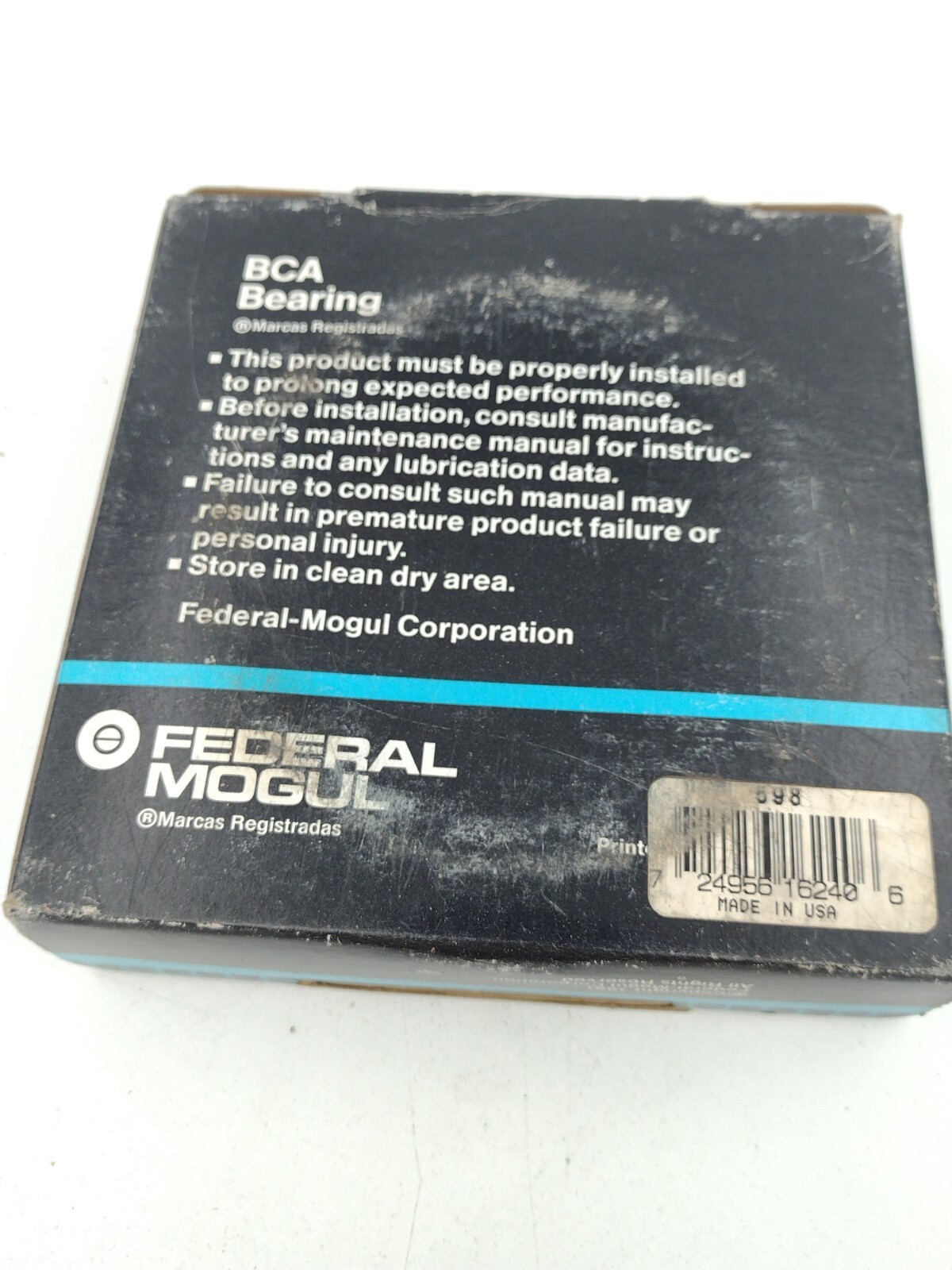 Bower Federal Mogul BCA 598 Tapered Roller Bearing Cone
