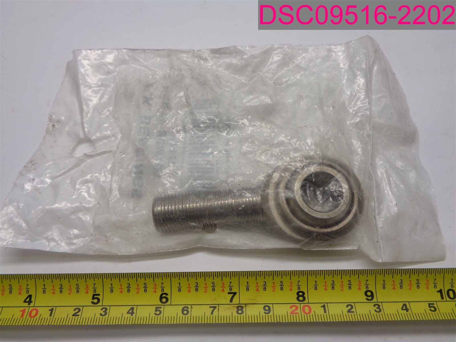 F.K. Bearings #SCM10T. 5/8″ Stainless Male RH Rod End w/ PTFE Liner, 2-Piece