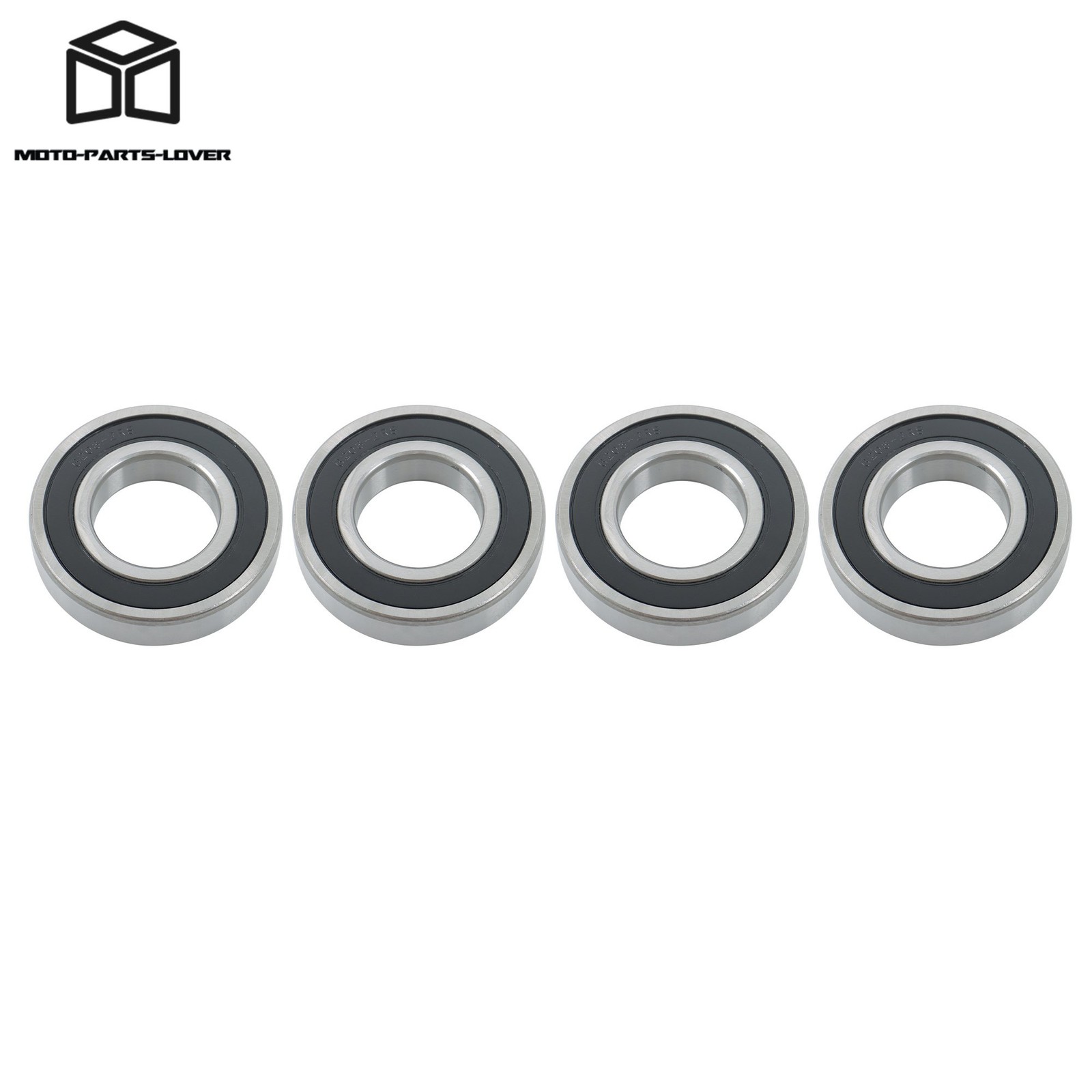 4pcs 6208-2RS Rubber Sealed Bearings 40mm x80mm x18mm