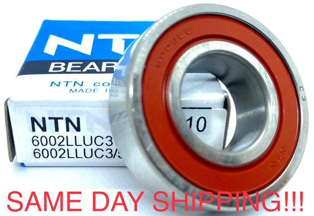 NTN 6002 LLU C3/5K BALL BEARING, RUBBER SEALS, 6002 2RS 6002RS DDU 15x32x9mm