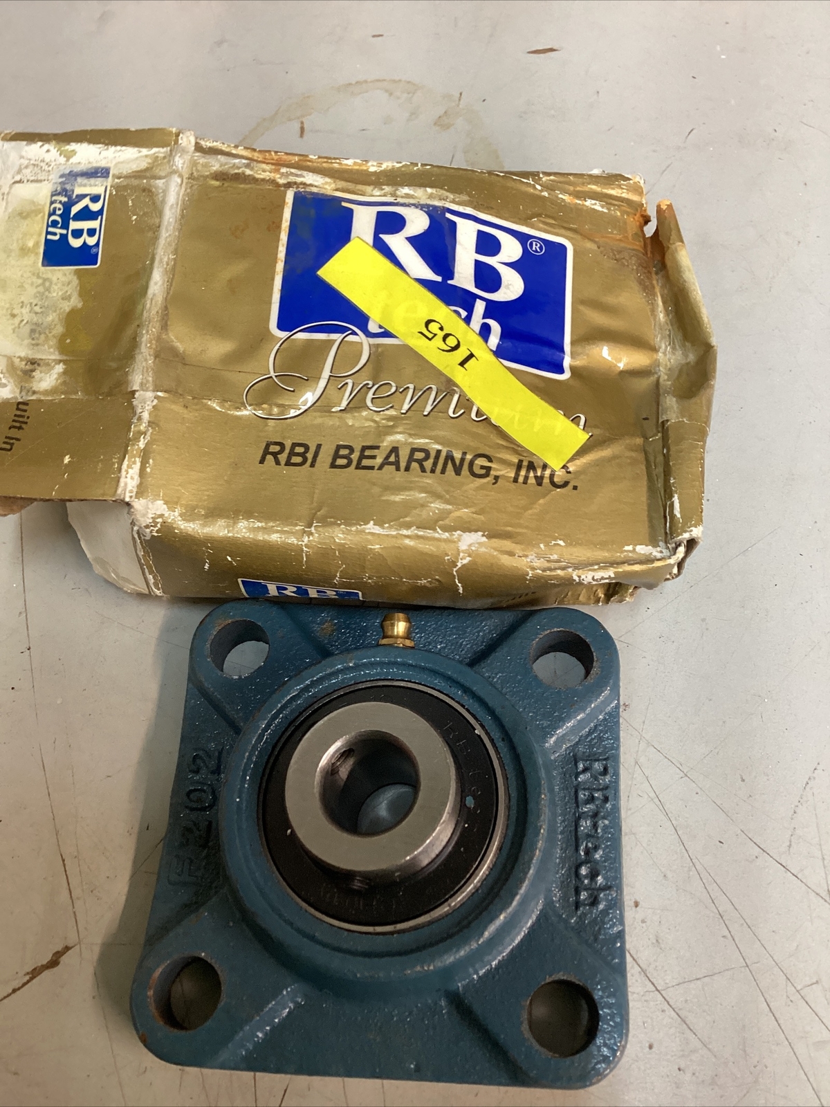 RB Tech 4 Hole Flange Bearing #UC202-10, Flange F202