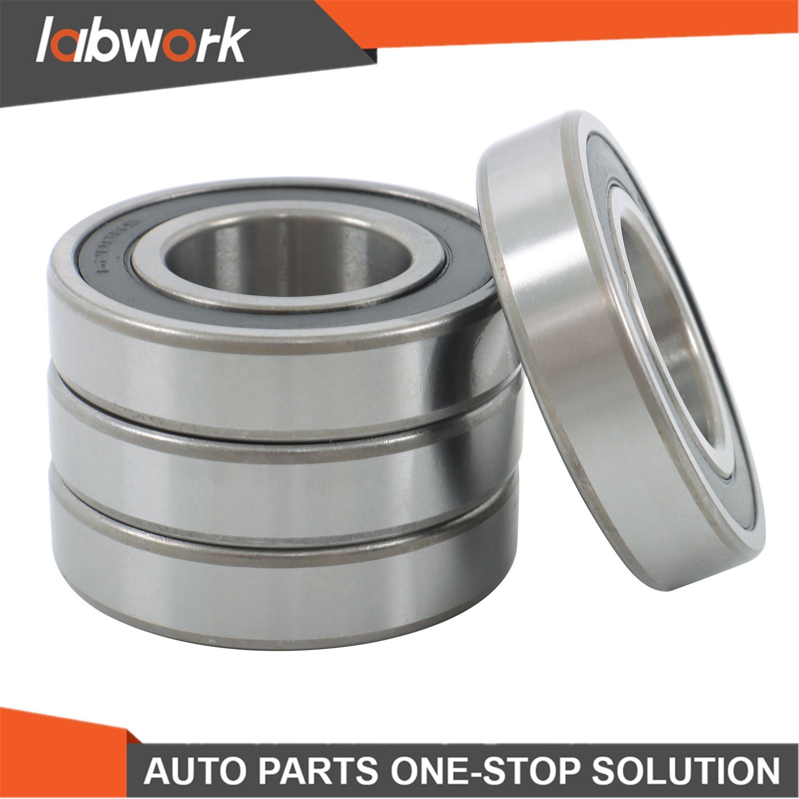 Labwork 6208-2RS Deep Groove Bearings 4pcs 40mm x80mm x18mm Rubber Sealed