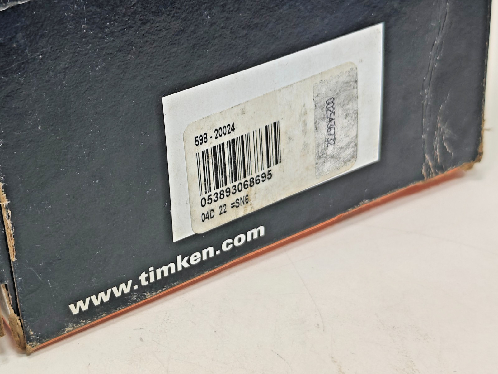 598 Timken Tapered Roller Bearing Cone Only Timken 598-20024 USA 3.6250 in