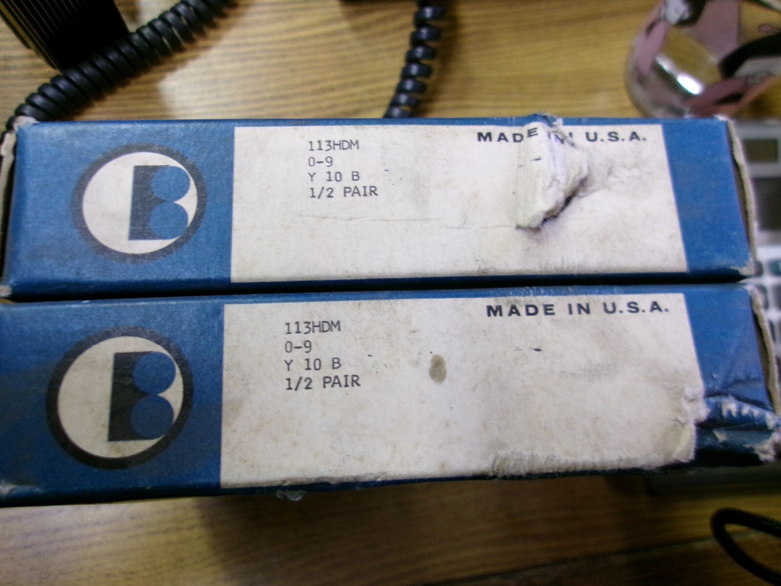 BARDEN 113HDM PAIR OF ANGULAR CONTACT BALL BEARINGS CLASS 7 NOS