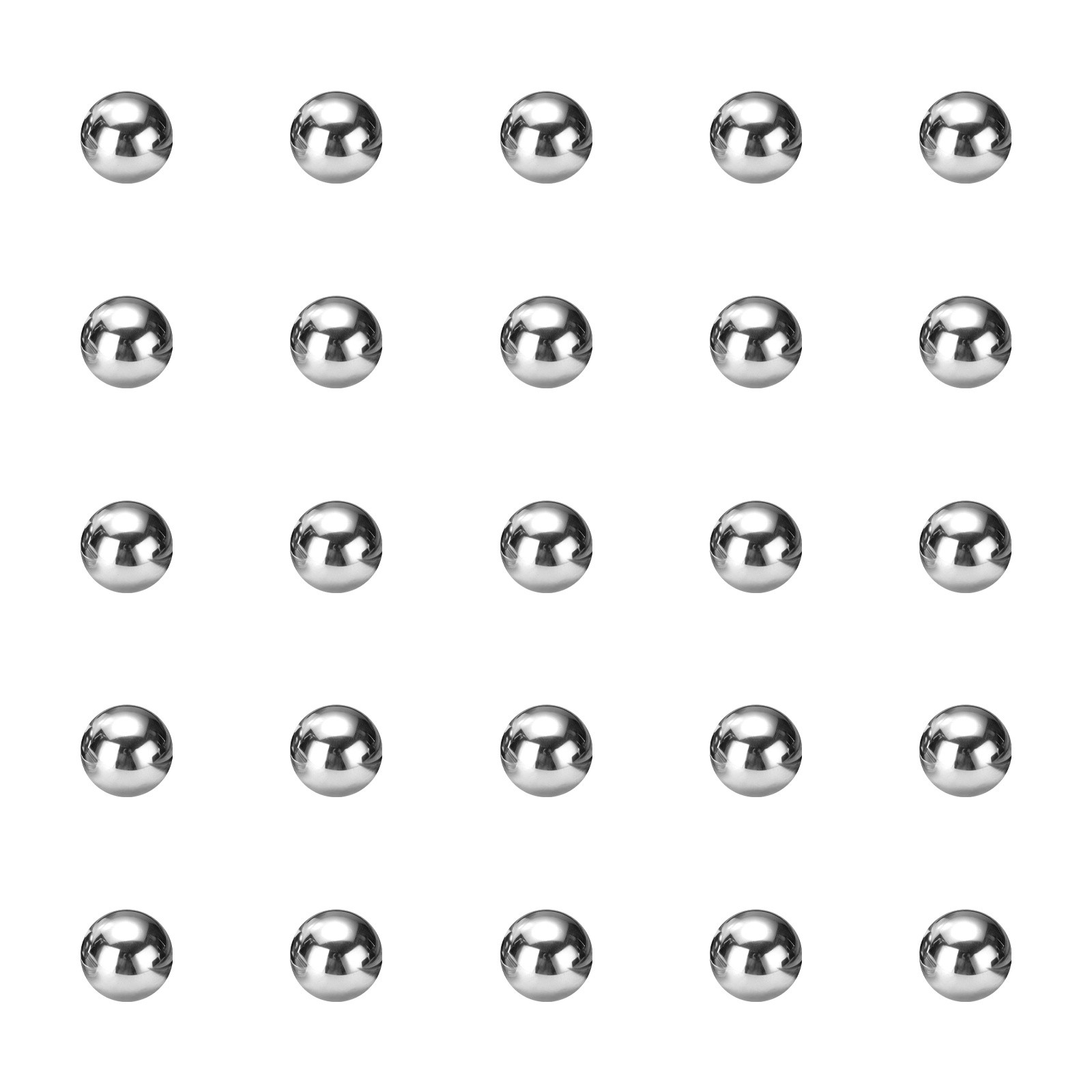 120pcs Precision Balls 2mm Diameter G25 Solid Chrome Steel Bearing Balls
