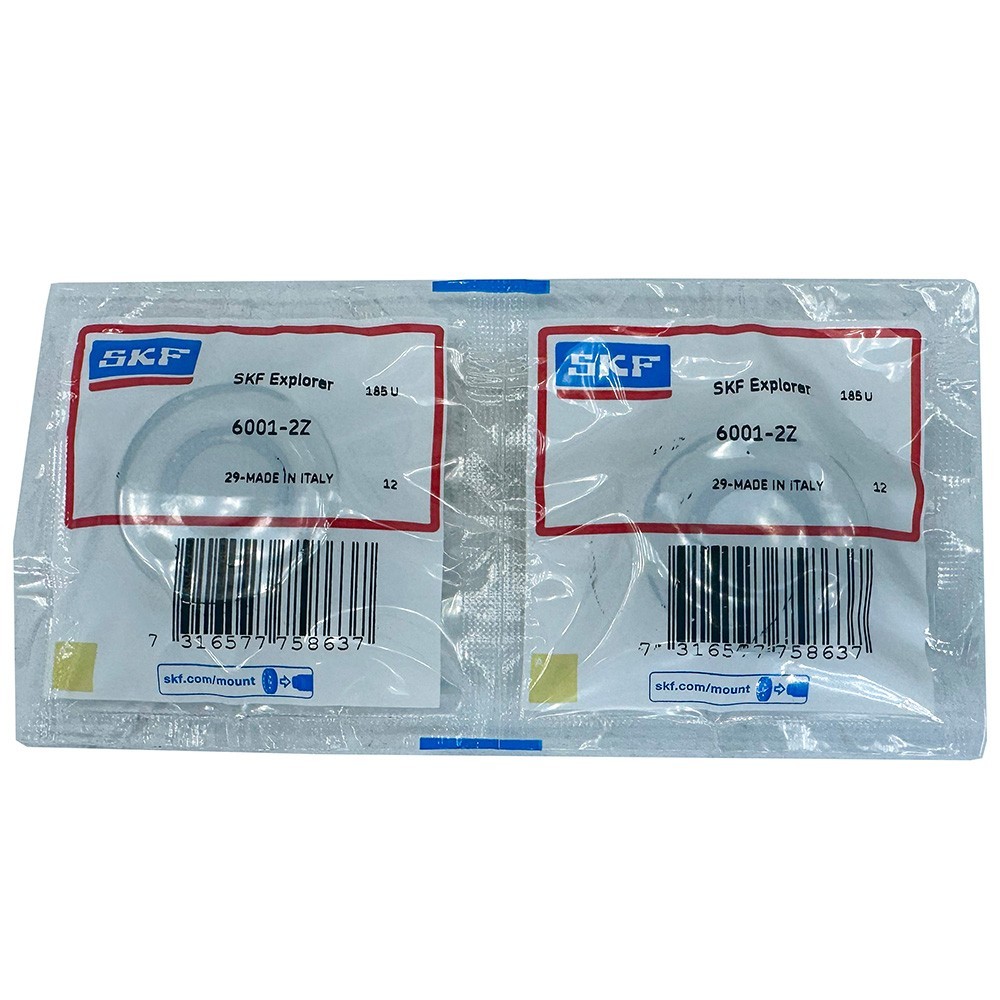 10PCS SKF 6001-2Z Deep Groove Ball Bearing 12x28x8mm Double Metal Shield