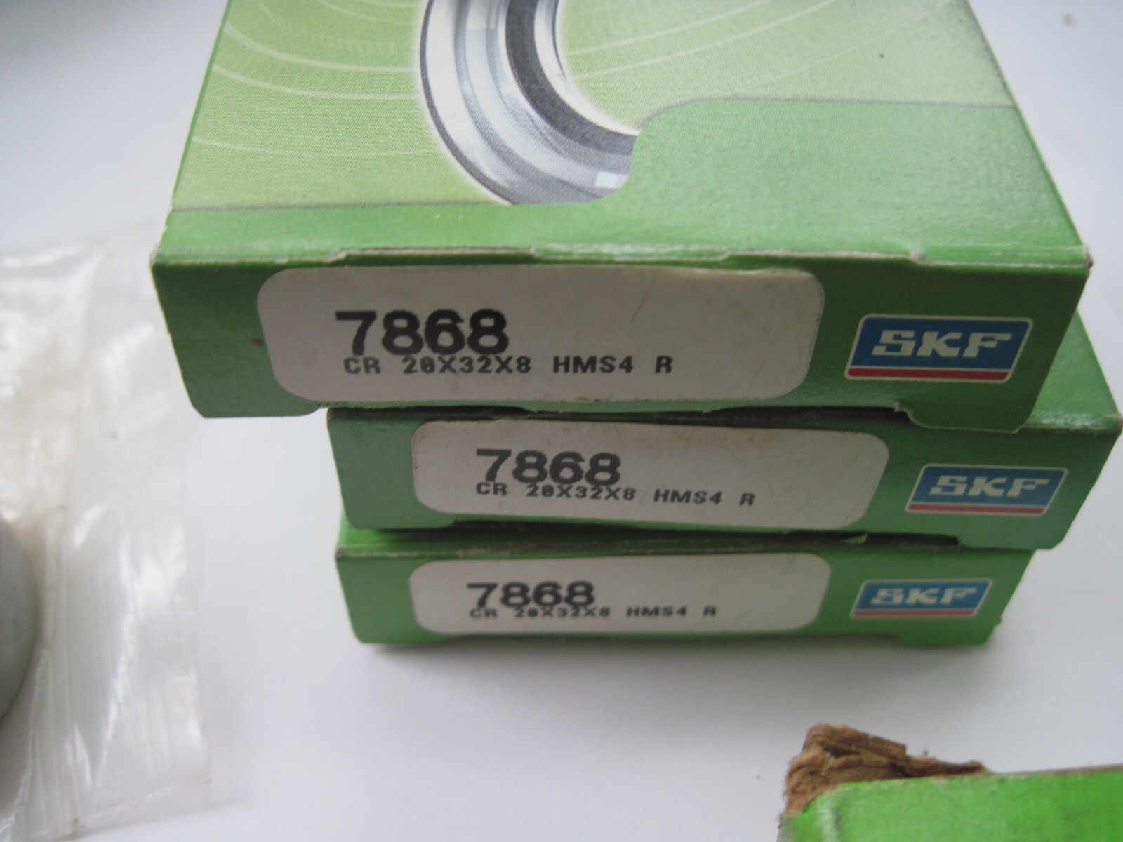 Lot of 11 Bearings and Oil Seals, (3) Are SKF 7868 Shaft Seals, NOS