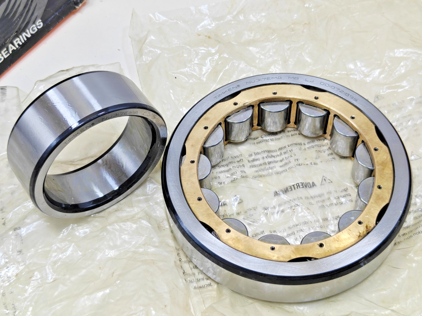 NU317EMAC3 Timken Cylindrical Roller Bearing Timken NU 317 EMA C3 85x180x41mm