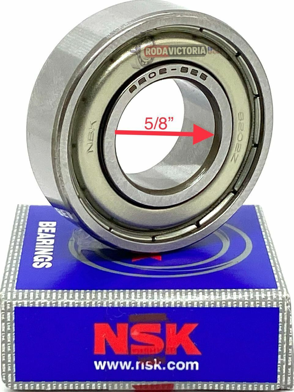 6202-10ZZC3 (5/8 bore) Single Row Ball Bearing 15.875 X 35 X 11mm 2 Seals NSK