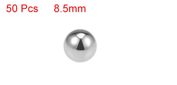 Precision Balls 8.5mm Solid Chrome Steel G10 for Bearing Keychain Wheel 50pcs