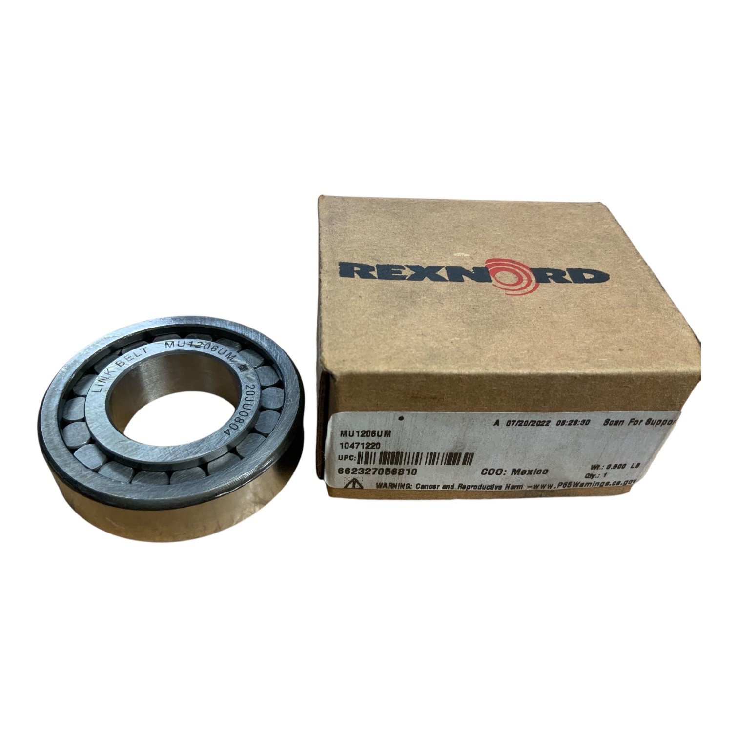 Rexnord Link-Belt MU1206UM Unmounted Bearings Cylindrical Roller Bearings