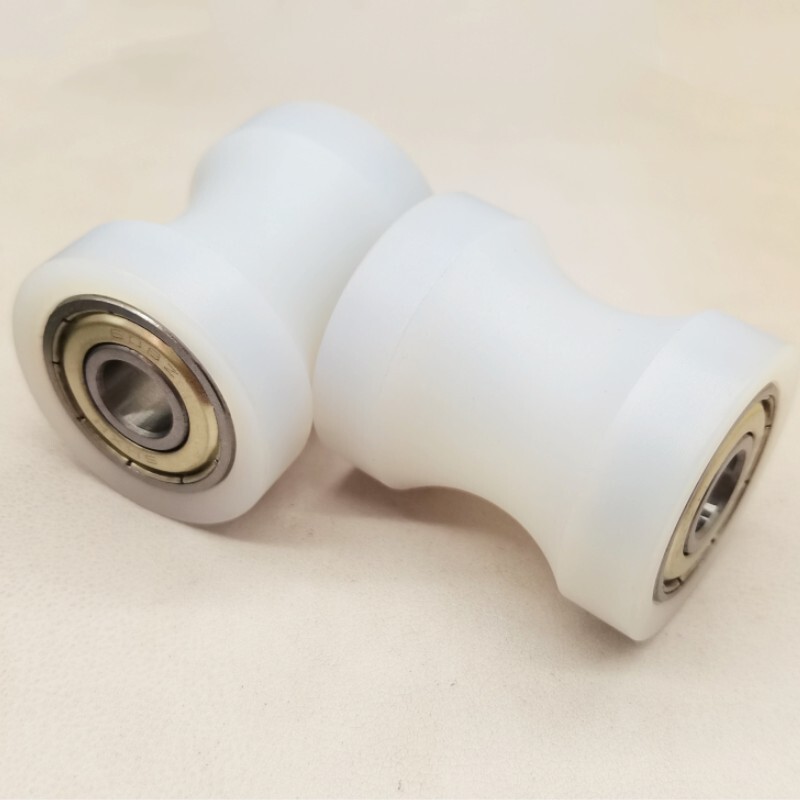 3Pcs U Type Groove Pulley Nylon Roller Bearing 8x29x35mm U Groove Guide Wheel