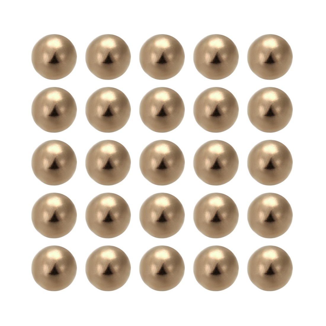 1/4-inch Precision Solid Brass Bearing Balls 25pcs