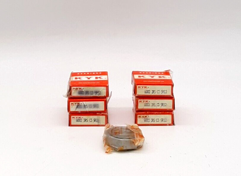 KYK 6002 2RS C3 Deep Groove Ball Bearing (Lot of 6)
