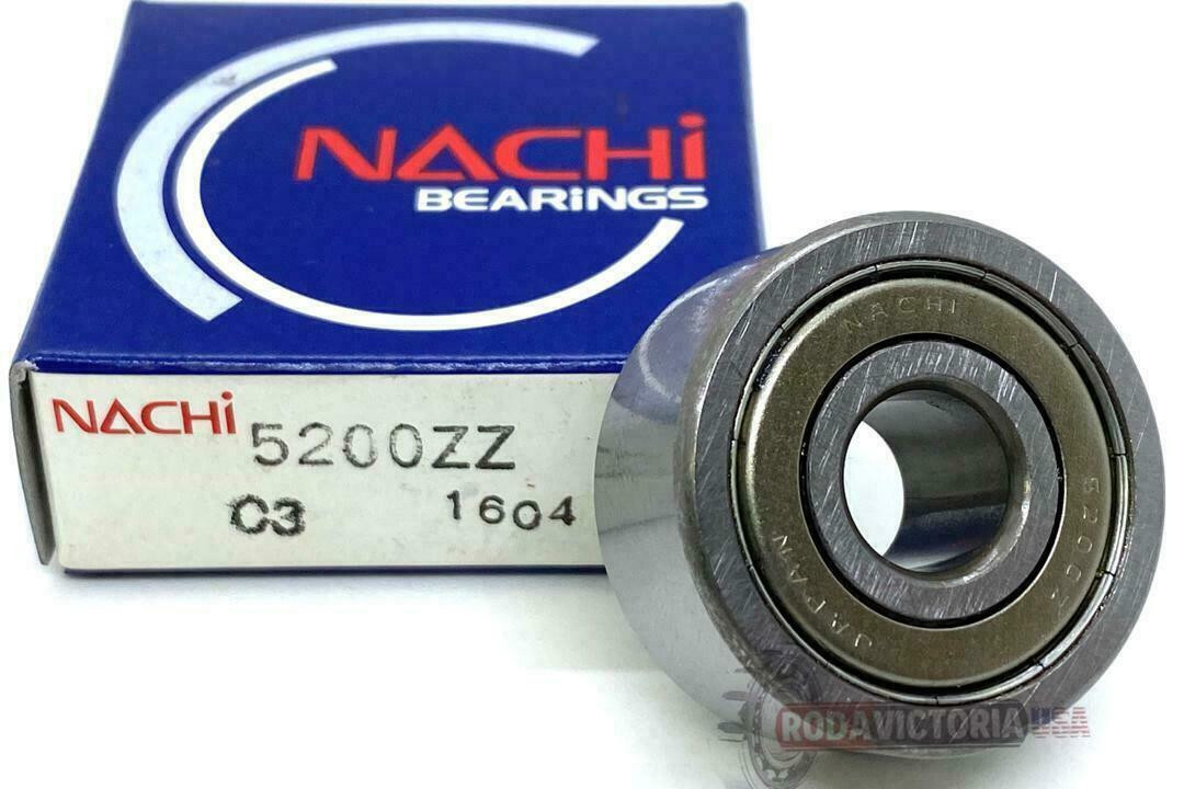 Nachi 5200ZZ C3 Double Row Angular Contact 10x30x14.3mm Shielded Japan 3200 zz