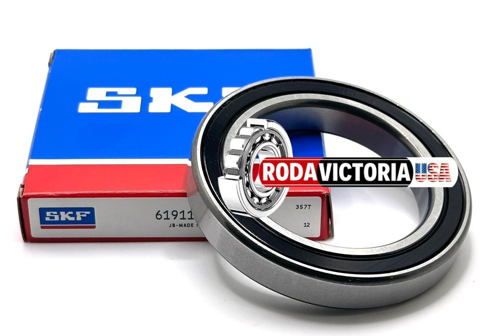 SKF 61911 2RS DEEP GROOVE BALL BEARING, RUBBER SEALED 55x80x13mm 6911-2RS