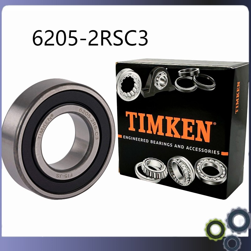 6205-2RSC3 100PACK TIMKEN 6205-2RS 25X52X15MM Double Rubber Seal Bearings 6205RS