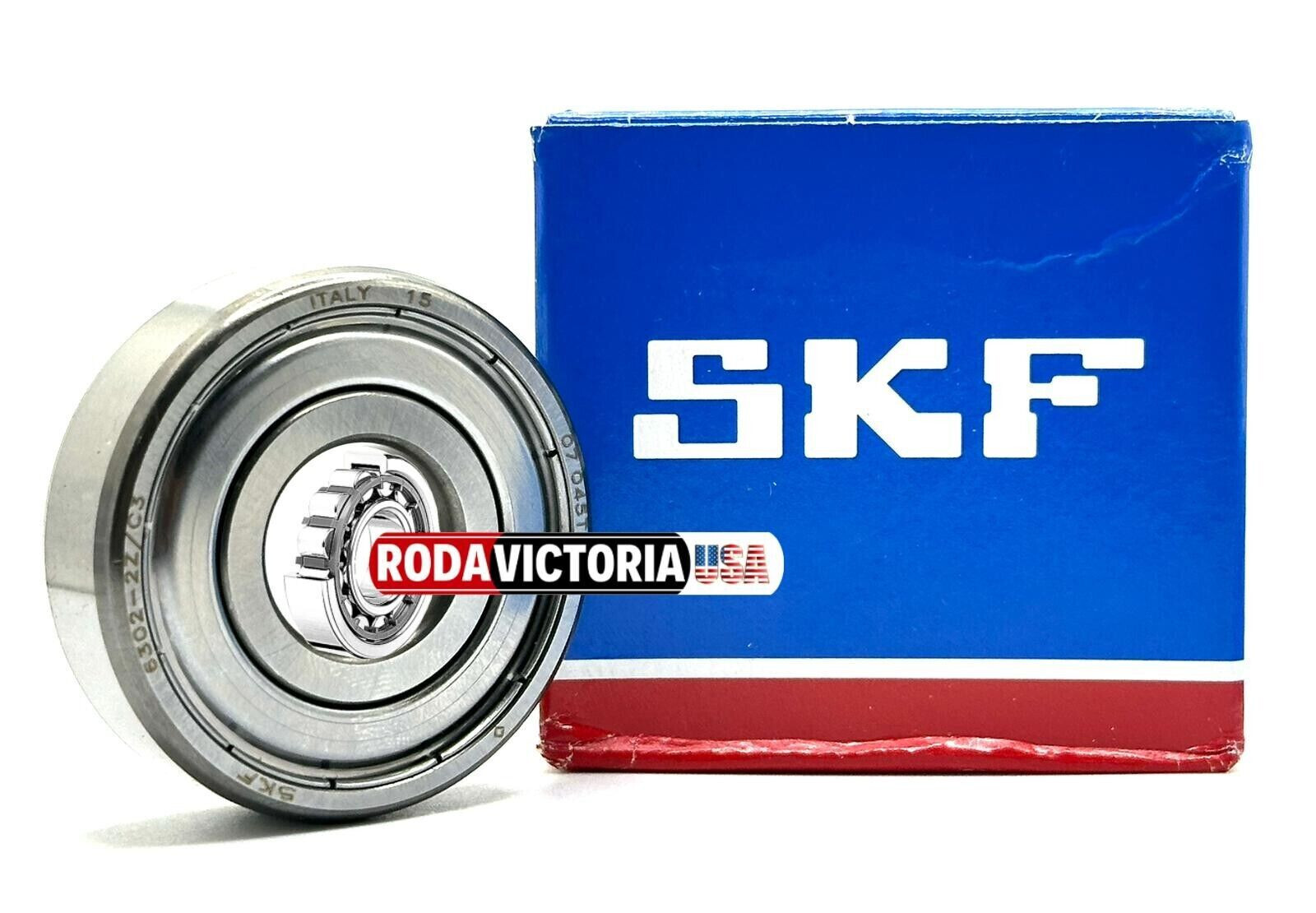 SKF 6302 ZZ DEEP GROOVE BALL BEARING, METAL SHIELDED 15x42x13 mm GENUINE SKF
