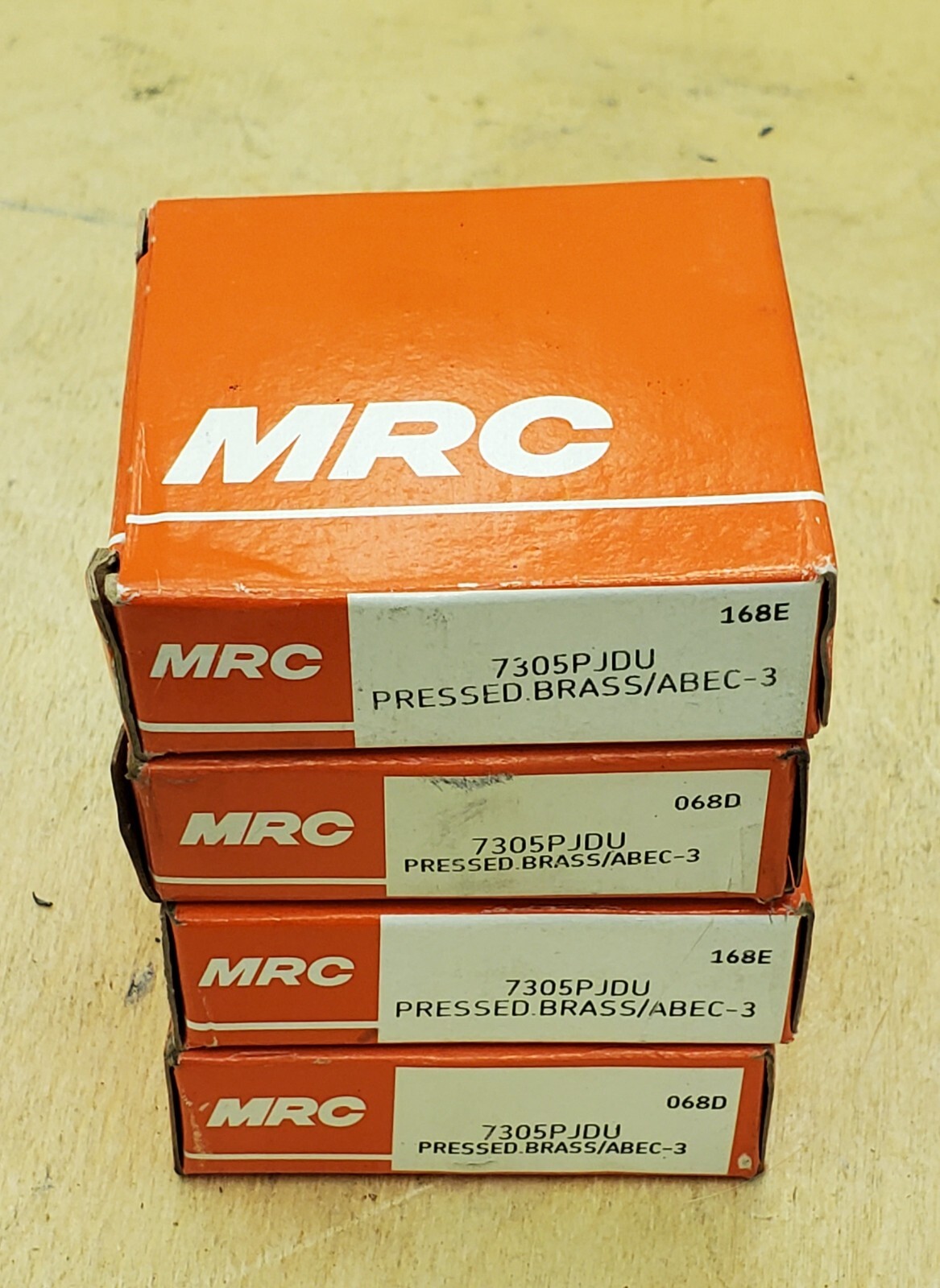 MRC 7305PJDU Angular Contact Roller Bearing w/ Pressed Brass 25x62x17 mm – NEW