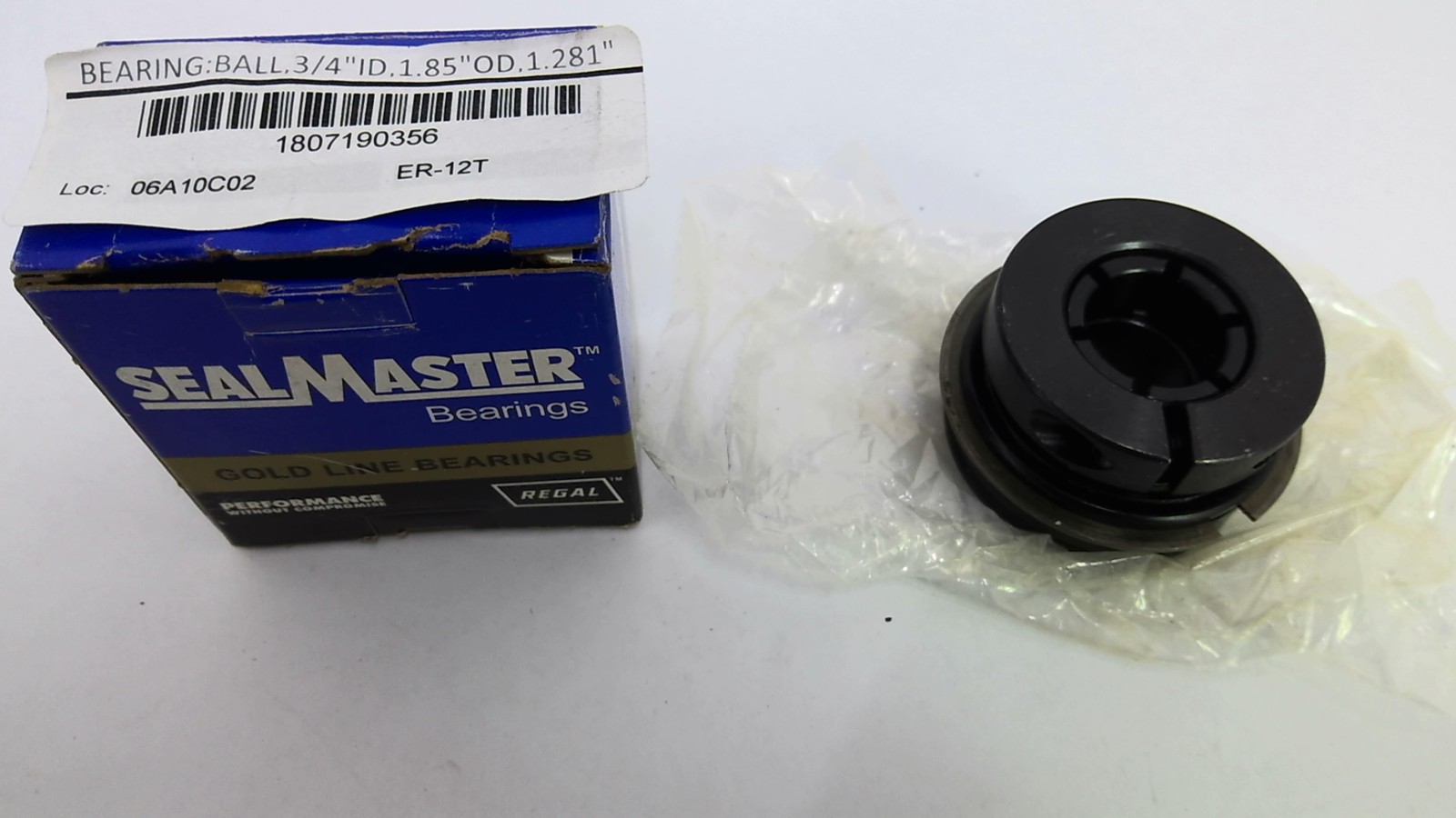 SealMaster ER-12T Bearing Insert 3/4″ ID 1.85″ OD 1.281″
