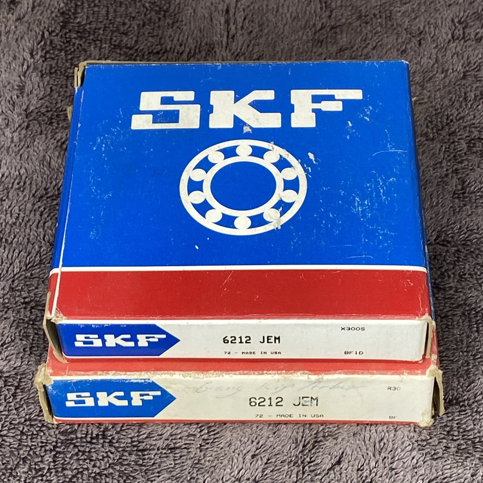 (2) SKF 6212 JEM Deep Groove Ball Bearings New Old Stock NIB