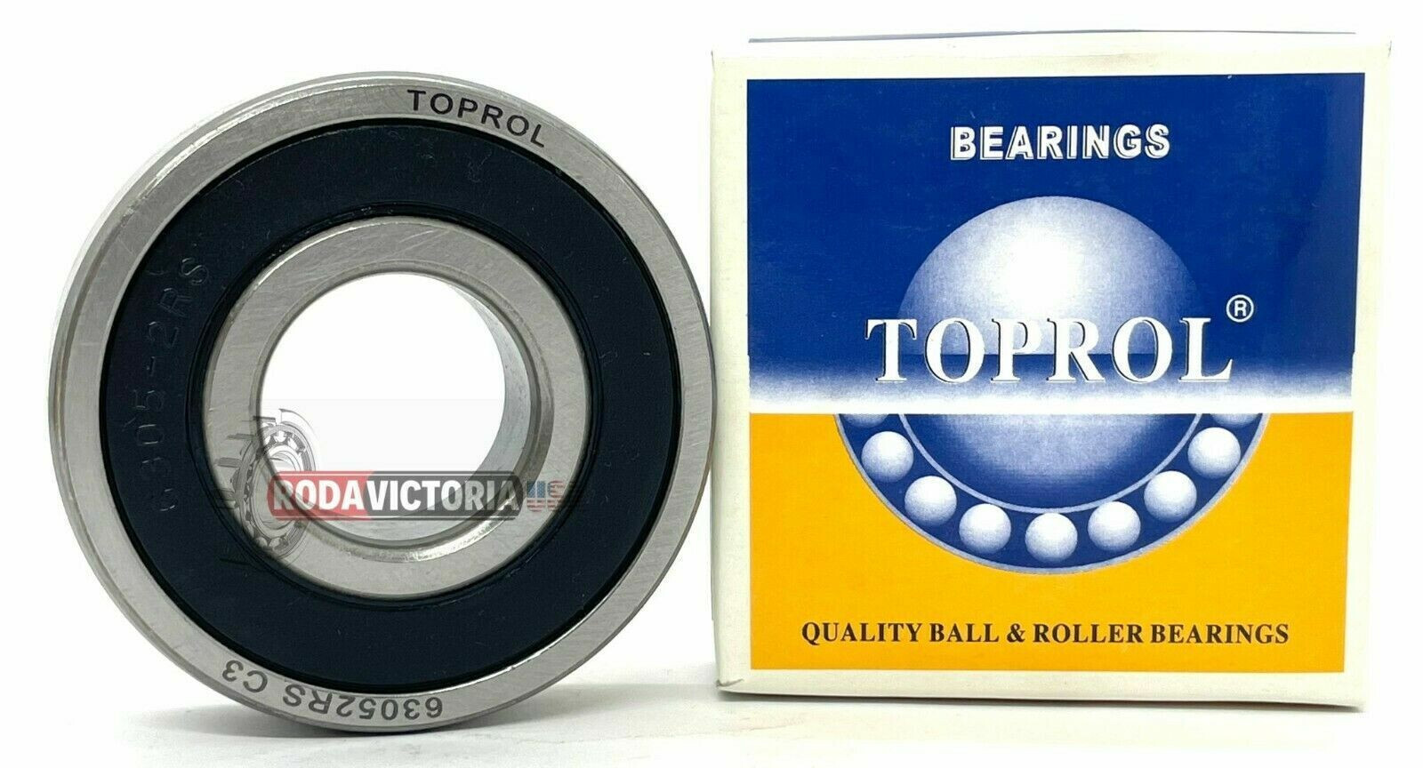 TOPROL 6305-2RS C3 Premium Sealed Ball Bearing 25x62x17mm 6305 2RS 6305-RS