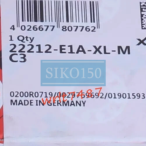 1PC NEW FAG 22212-E1A-XL-M-C3 self-aligning roller bearing #SK
