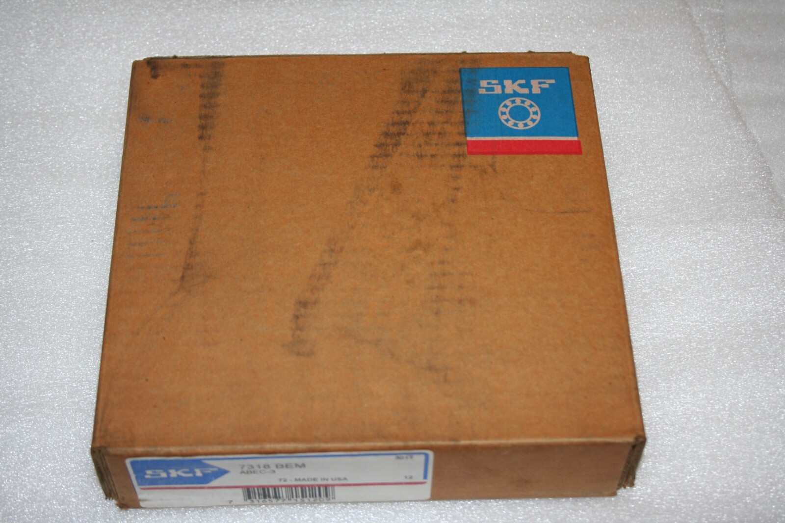 SKF 7318BEM Angular Contact Bearing 7318 BEM, Brass Cage – NEW UNOPENED BOX –