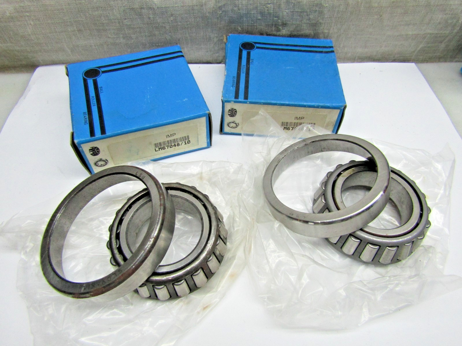 (Lot of 2) LM67048 LM67010 1-1/4″ Bore Tapered Roller Bearing Cup + Cone