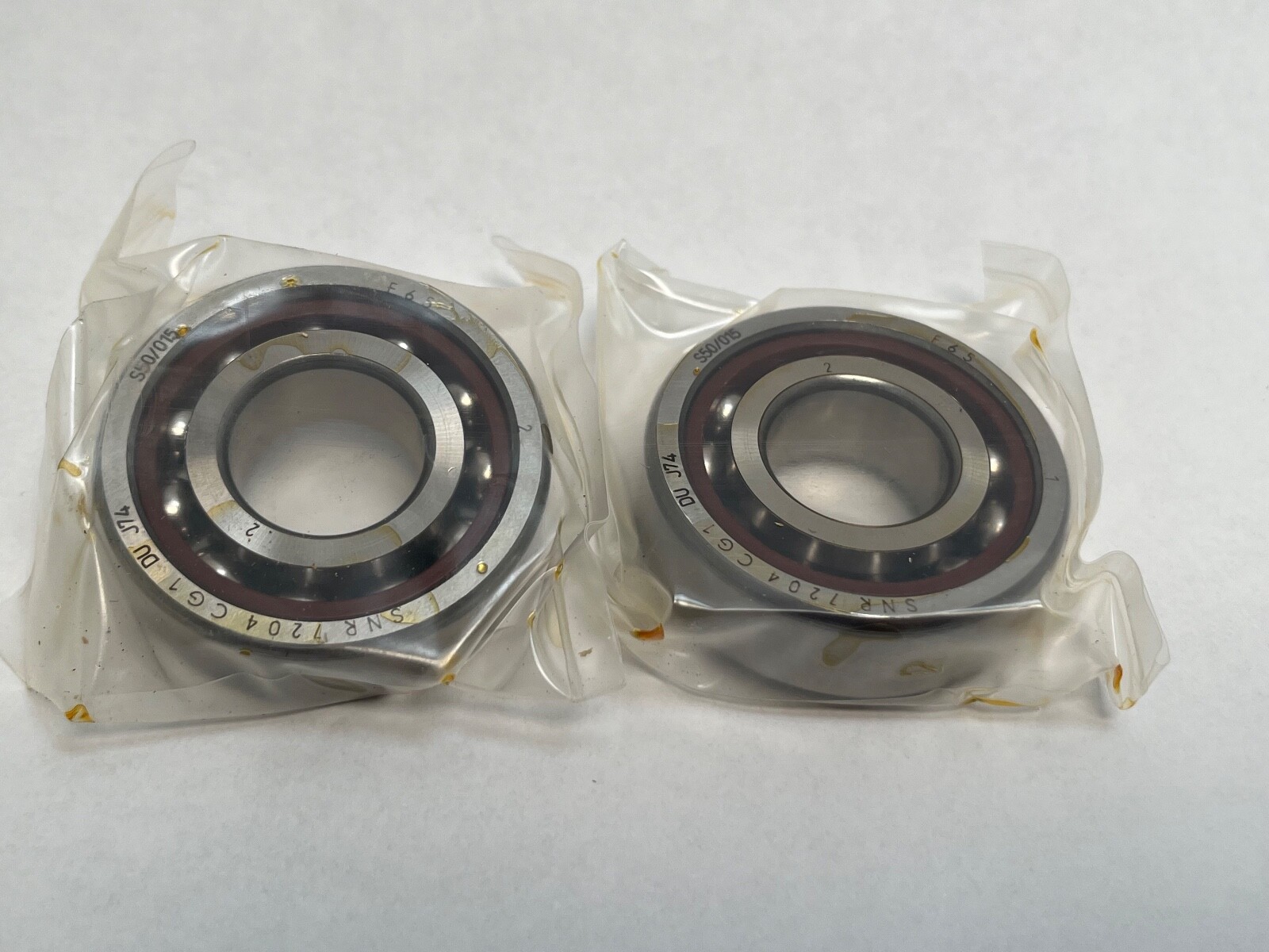 SNR 7204CG1DUJ74 Bearing 20x47x14mm 7204-C-T-DUL-P4 7204-C-G1-DU-J74 France 2Pcs
