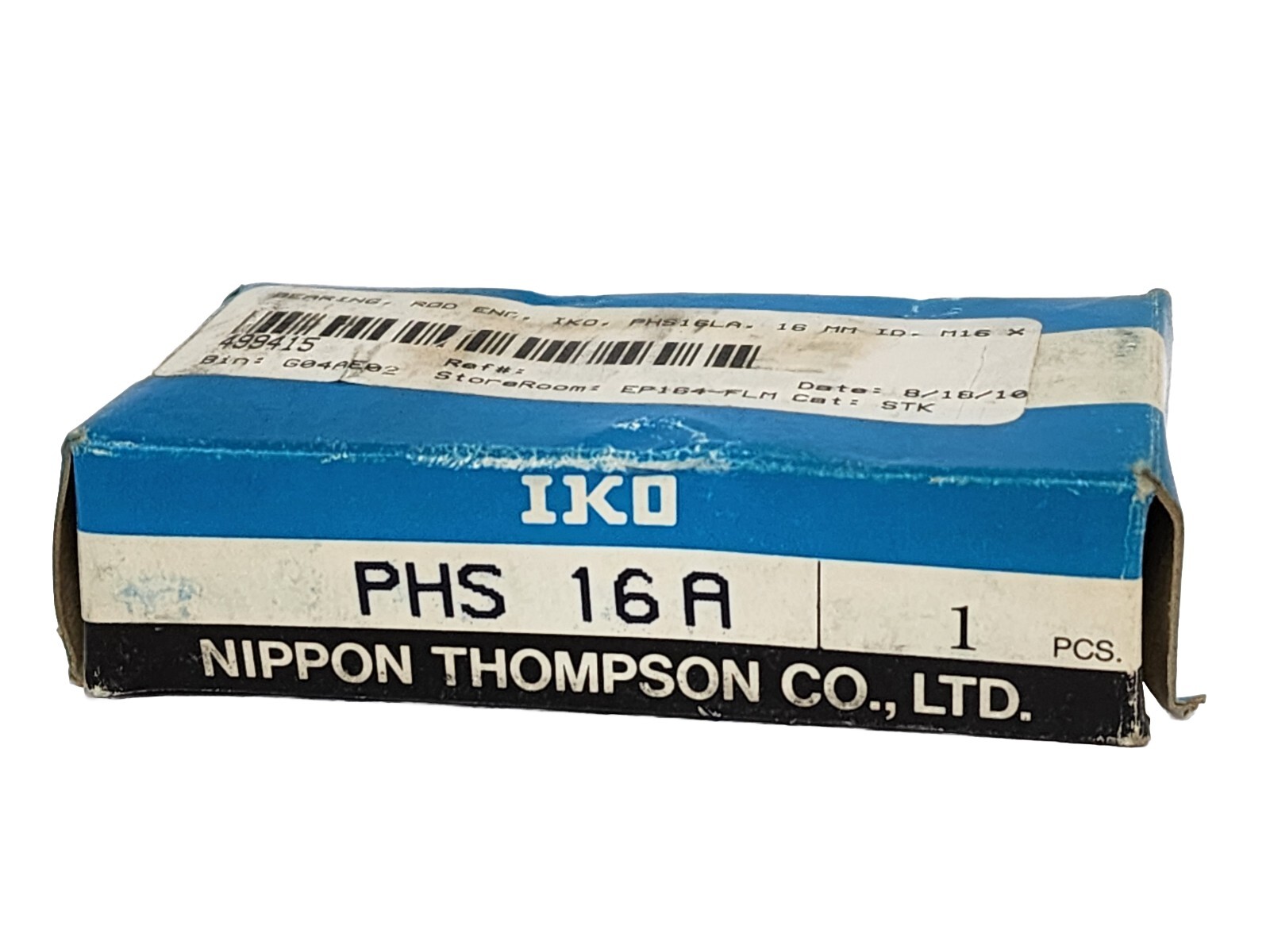 NIB IKO NIPPON THOMPSON CO. PHS-16A ROD END BEARING PHS16LA