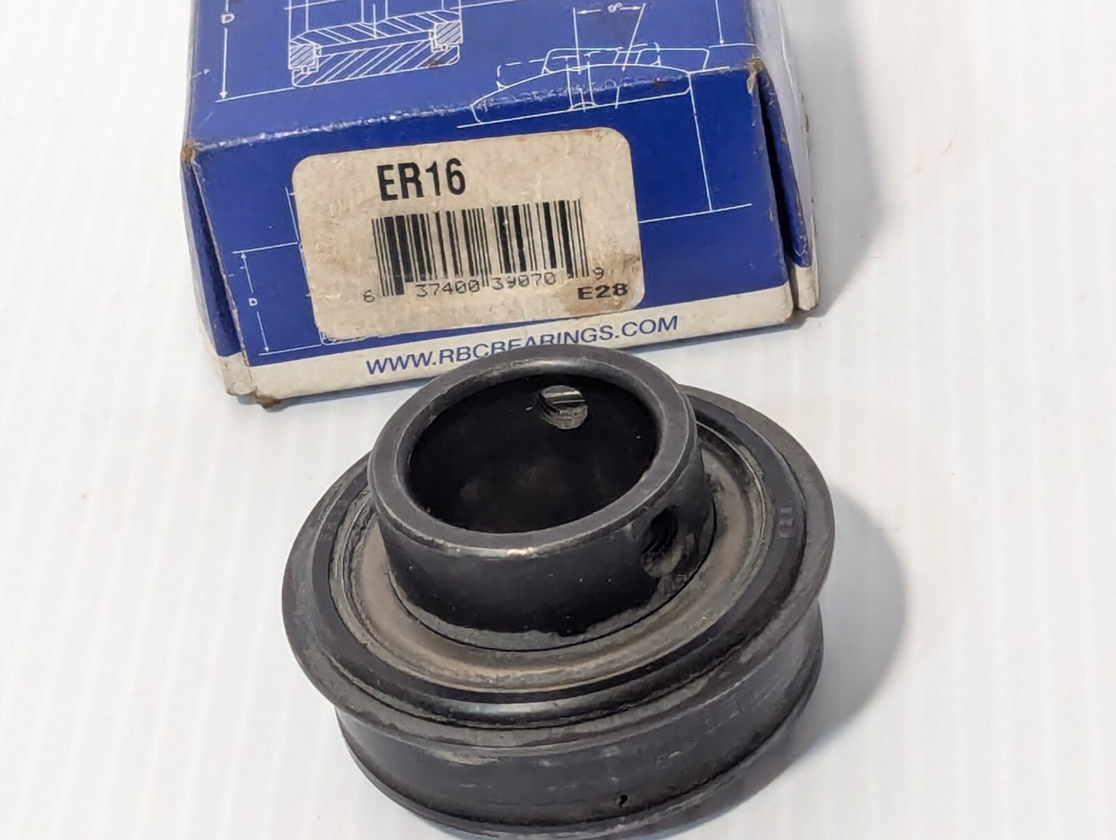 RBC ER16 Nice Ball Insert Bearing – Cylindrical Bore, 1 in ID, Set Screw Locking