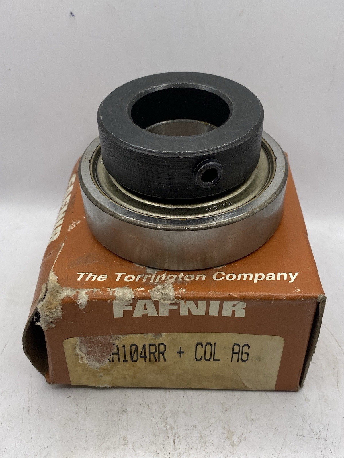 Fafnir RA104RR + COL AG 1.25 Inch 1-1/4 Ball Insert Bearing Made in USA Nib