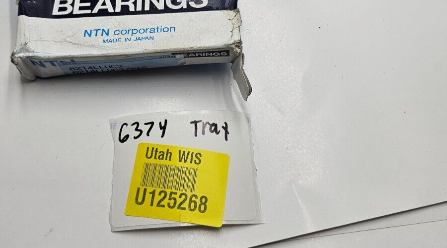 NTN Bearings Single Row Ball Bearing 6214LLUC3 6214LLUC3/2AS
